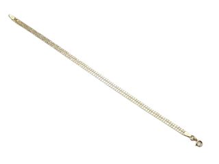 Pulsera Doble de Oro Bicolor 18 Kt 5.1 gr 2da mano