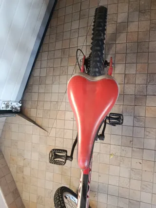 Bicicleta infantil roja