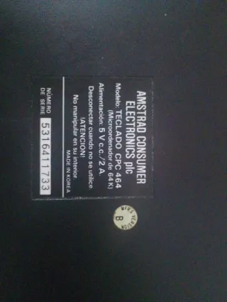 ordenador Amstrad CPC 464,
