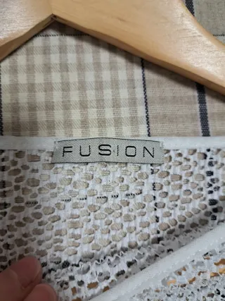 Jersey calado blanco talla L