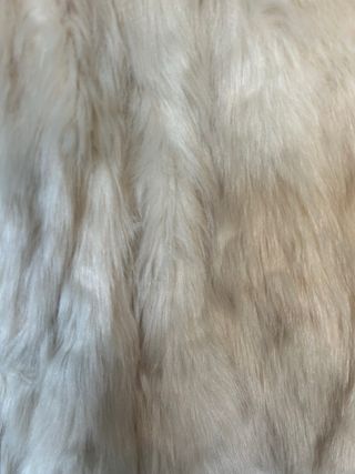 Abrigo pelo sintético beige