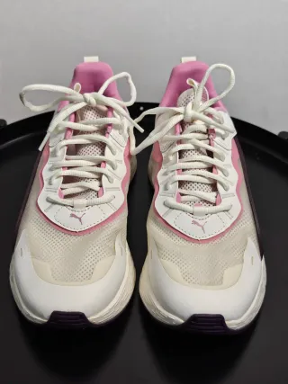 Sapatilhas Puma Rosa e Branco