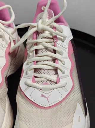 Sapatilhas Puma Rosa e Branco