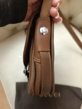 Borsa Gucci vintage pelle scamosciata marrone