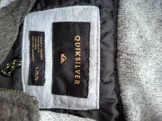 Giacca Quiksilver con Cappuccio Imbottita Grigia