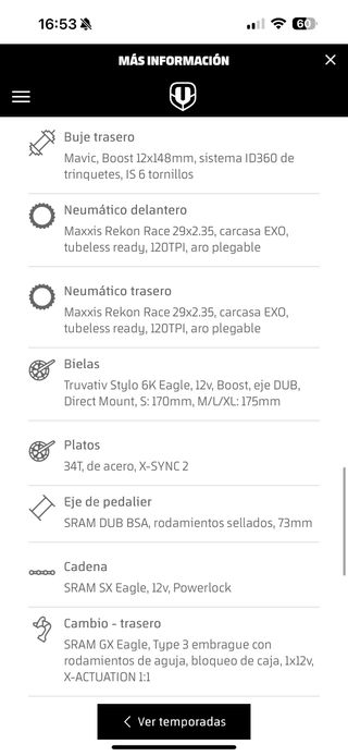 Bicicleta de Montaña Mondraker