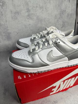 Nike Dunk Low Metallic Silver Nuevas