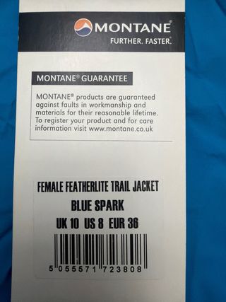 Chaqueta Montane VIA Featherlite Trail Mujer