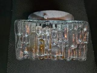 Lampade da parete in vetro giallo trasparente