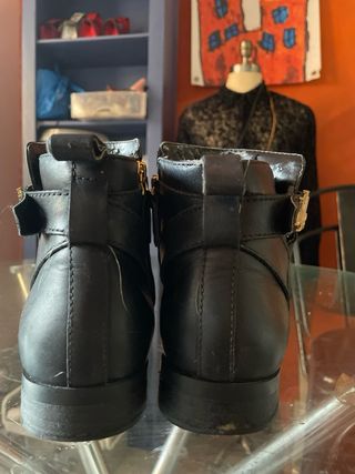 Botines Ralph Lauren Piel Negro Talla 39