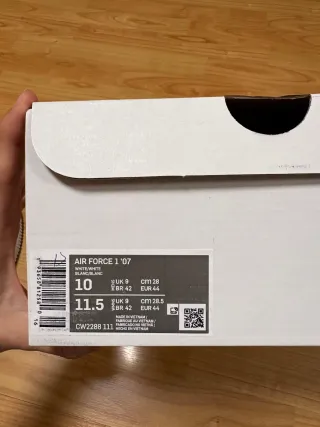 Nike Air Force 1 Blancas Talla 44