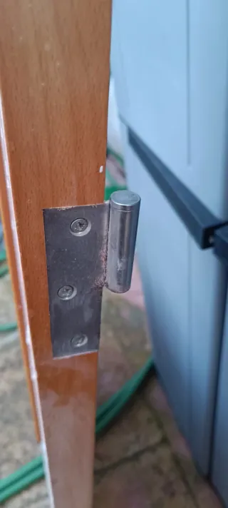 Puerta de interior maciza con cristal