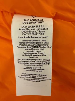 Chaqueta The Animals Observatory niño/a T4