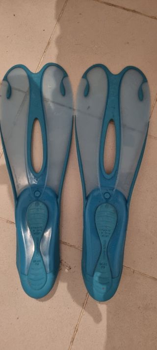 Aletas de buceo.