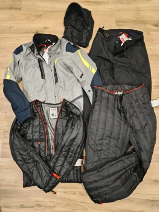 Chaqueta y Pantalón moto LS2 + forros térmicos
