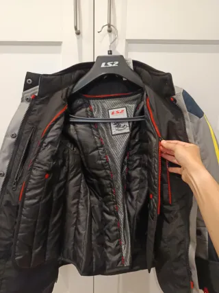 Chaqueta y Pantalón moto LS2 + forros térmicos