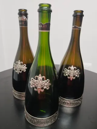 3 Botellas Segura Viudas Vacía Decoración