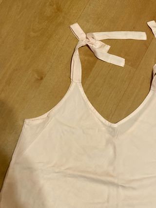 2 Camisas tirantes efecto vaquero azul y rosa