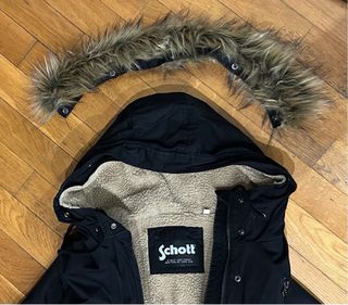 SCHOTT ANORAK CHAQUETA PARKA ABRIGO TALLA L MUJER