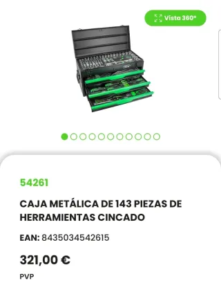 Caja de herramientas JBM 143 piezas