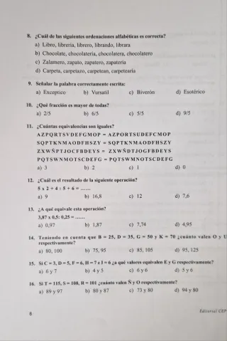 TEST PSICOTÉCNICOS 9