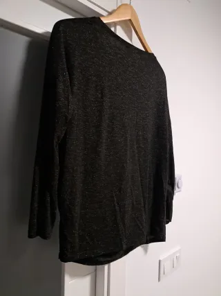 Camiseta Morgan manga larga negra M/L