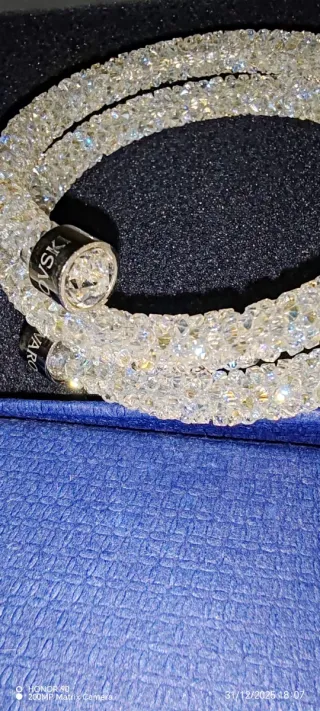 Pulsera Swarovski Cristales Plata