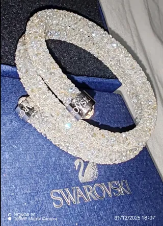 Pulsera Swarovski Cristales Plata