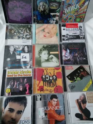 Lote CDs Pop Rock Madonna, Pink, Elton John..