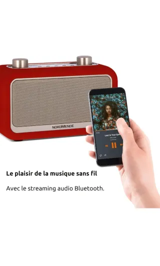 Radio Digital Nordmende DAB+ y FM Roja