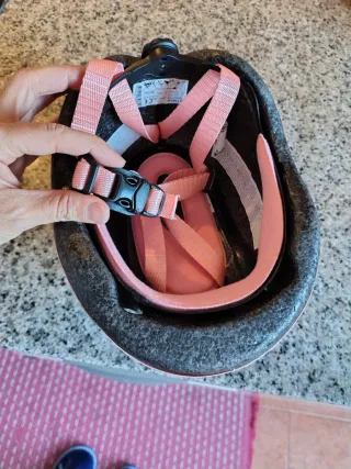 Casco rosa infantil XXS