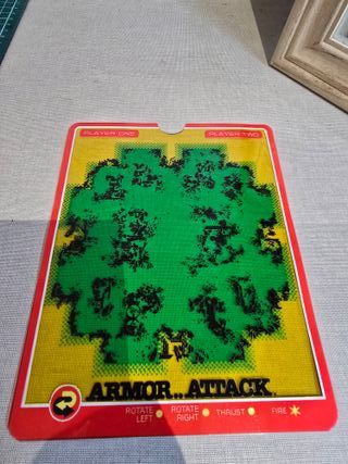 Overlay Armor Attack Vectrex Hecho a Mano