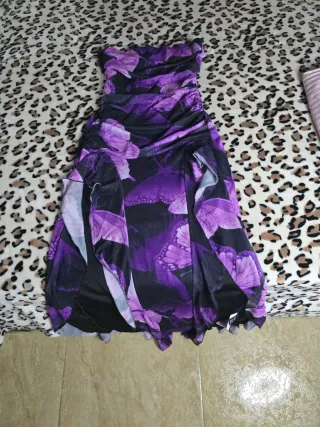 Vestido Morado Mariposas