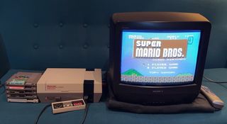 Consola Nintendo NES + TV Sony Trinitron 14