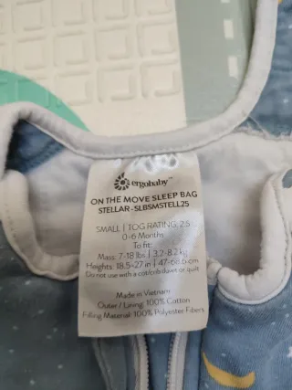 Saquito dormir bebé Ergobaby 0-6m tog 2.5