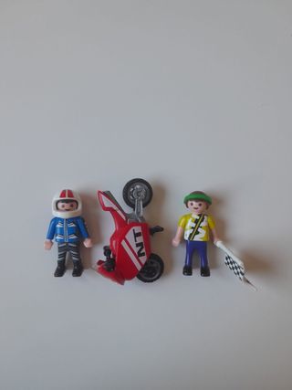 Coche y moto de carreras PLAYMOBIL (4780) (4950)