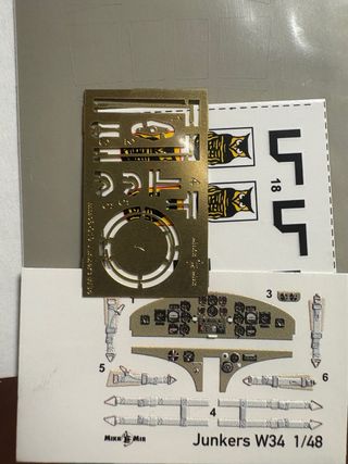 Mikro Mir 1/48 Junkers W.34hi Maqueta