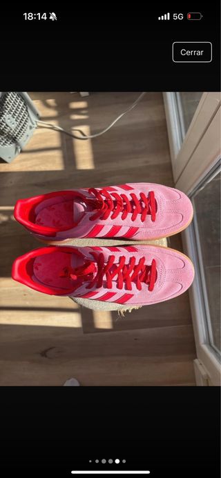 Adidas Gazelle Rosa y Rojo