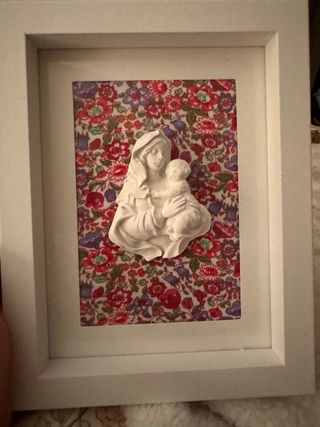 Cuadro Virgen Familia Estampado