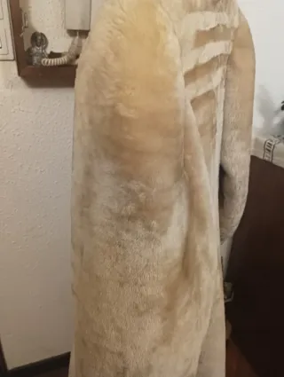 Chaquetón Mouton Zibeline Beige 3/4