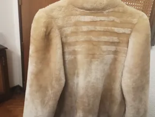 Chaquetón Mouton Zibeline Beige 3/4