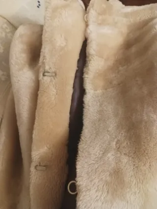 Chaquetón Mouton Zibeline Beige 3/4