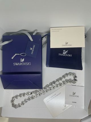 Bracciale Swarovski Cuore Argento