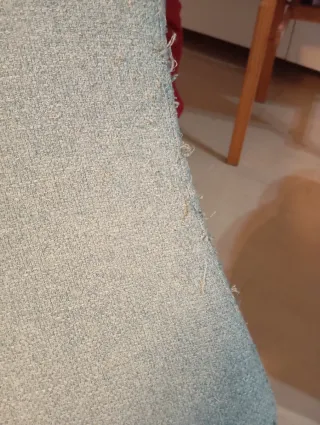 Sillón reclinable manual azul