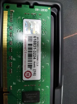 Memoria RAM Transcend 4GB DDR3 1333MHz
