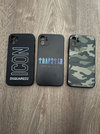 Pack 3 Fundas iPhone 11 Dsquared2 Trapstar