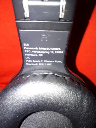 Cascos Bluetooth Panasonic Negro