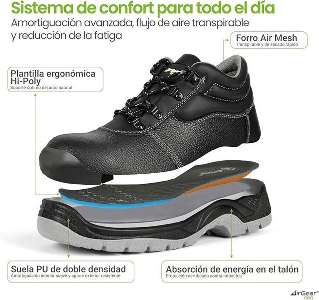 Calzado de Seguridad Negro/Gris PRECINTADO