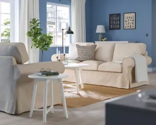 Sofá Ektorp Ikea Beige Tela