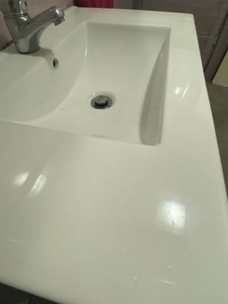 Pack Mueble de baño madera y metal + Espejo